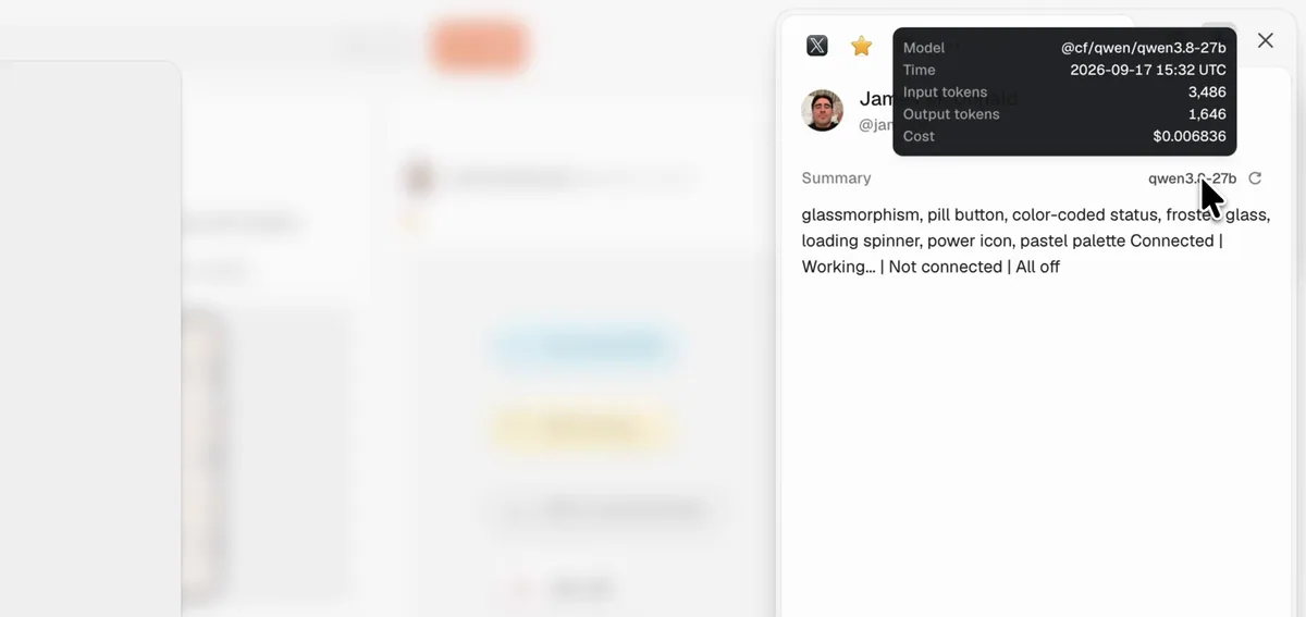 AI summary panel